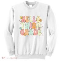 Hello Third Grade Team 3rd Grade Back To School Teacher Sweatshirt thumb 0
