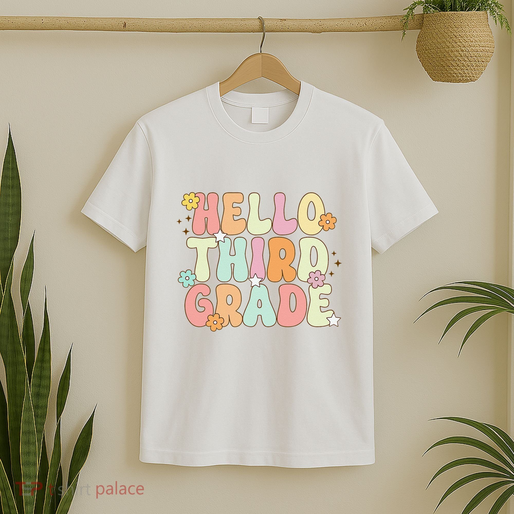 Hello Third Grade Team 3rd Grade Back To School Teacher T-Shirt