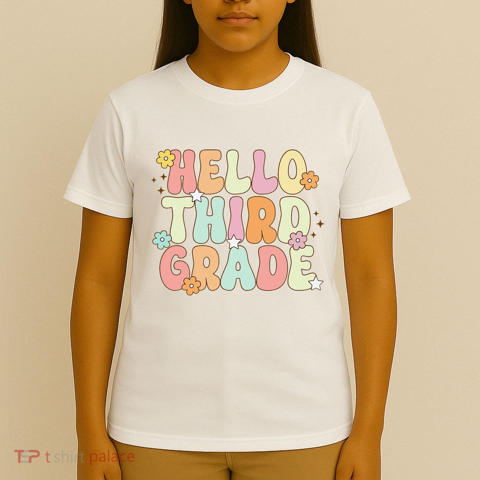 Hello Third Grade Team 3rd Grade Back To School Teacher T-Shirt