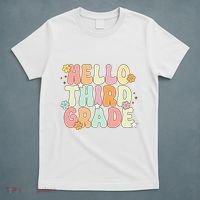 Hello Third Grade Team 3rd Grade Back To School Teacher T-Shirt thumb 5