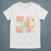 Hello Third Grade Team 3rd Grade Back To School Teacher T-Shirt thumb 5