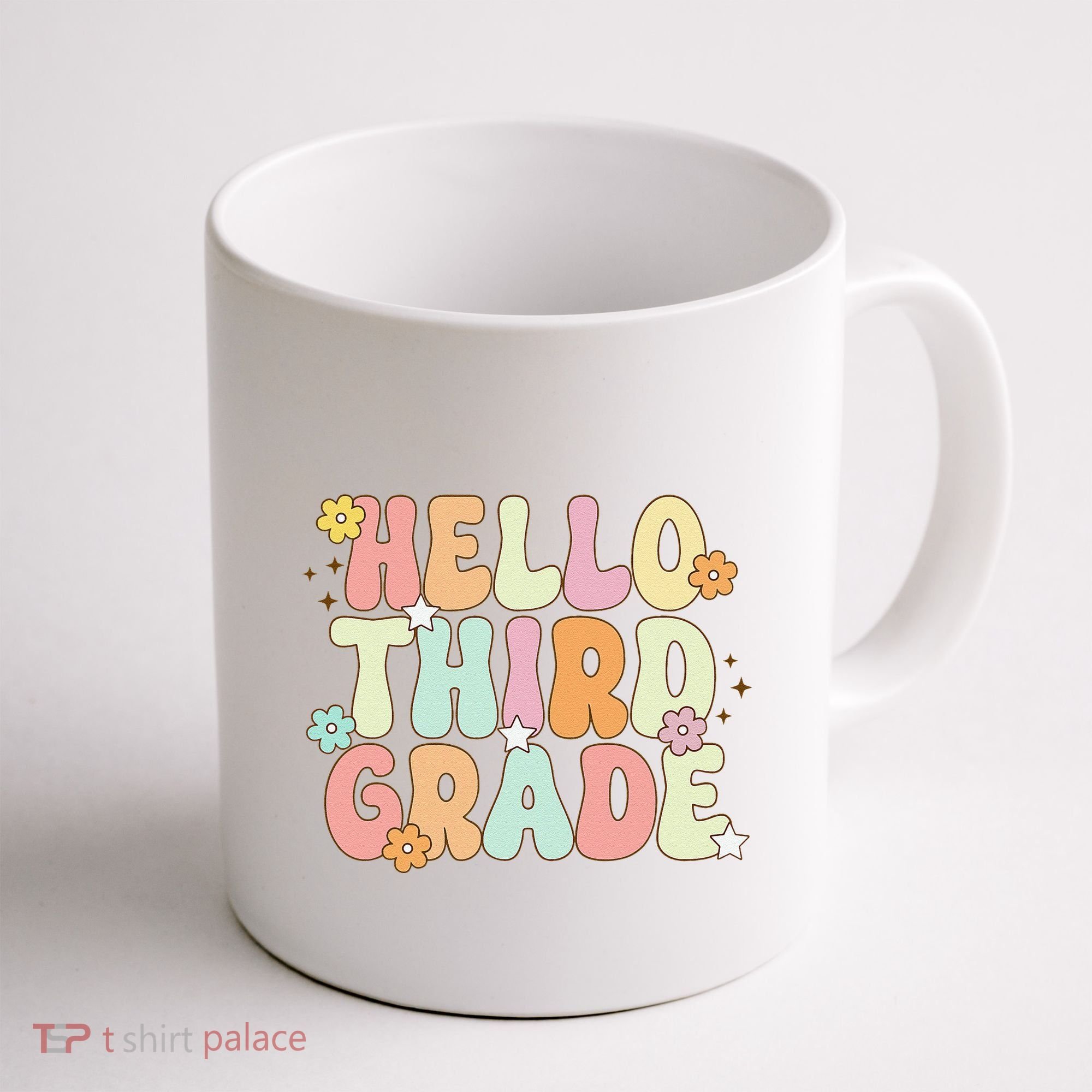 Hello Third Grade Team 3rd Grade Back To School Teacher Coffee Mug