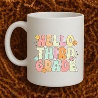 Hello Third Grade Team 3rd Grade Back To School Teacher Coffee Mug thumb 2