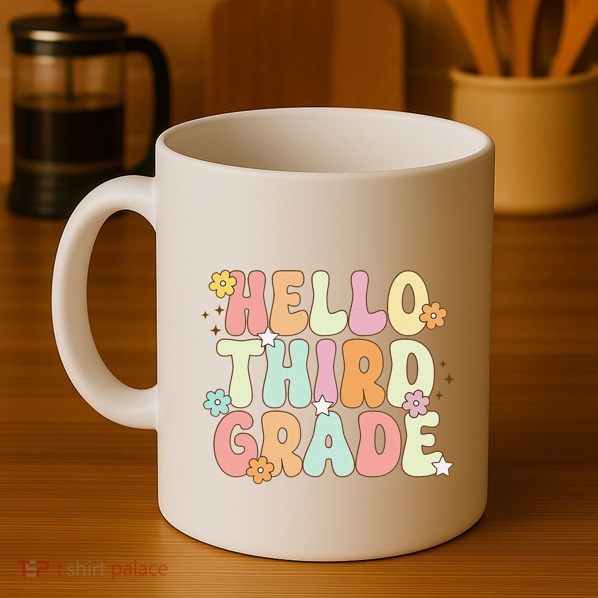 Hello Third Grade Team 3rd Grade Back To School Teacher Coffee Mug
