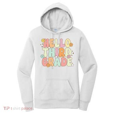 Hello Third Grade Team 3rd Grade Back To School Teacher Women's Hoodie