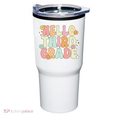 Hello Third Grade Team 3rd Grade Back To School Teacher Tumbler