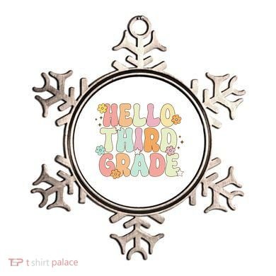 Hello Third Grade Team 3rd Grade Back To School Teacher Ornament
