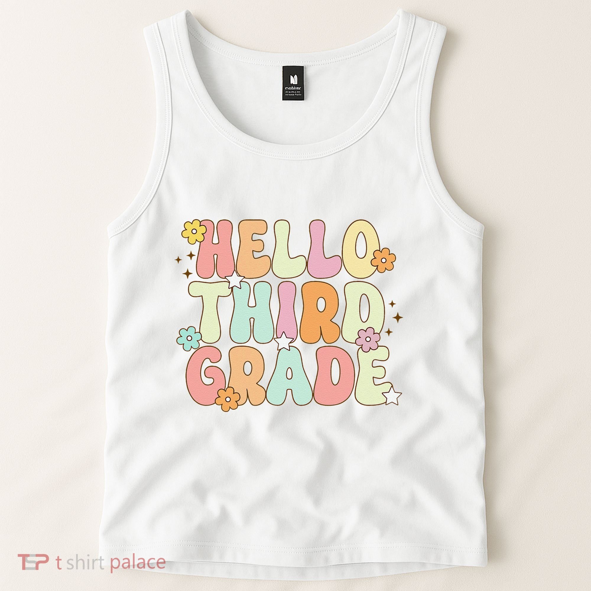Hello Third Grade Team 3rd Grade Back To School Teacher Tank Top
