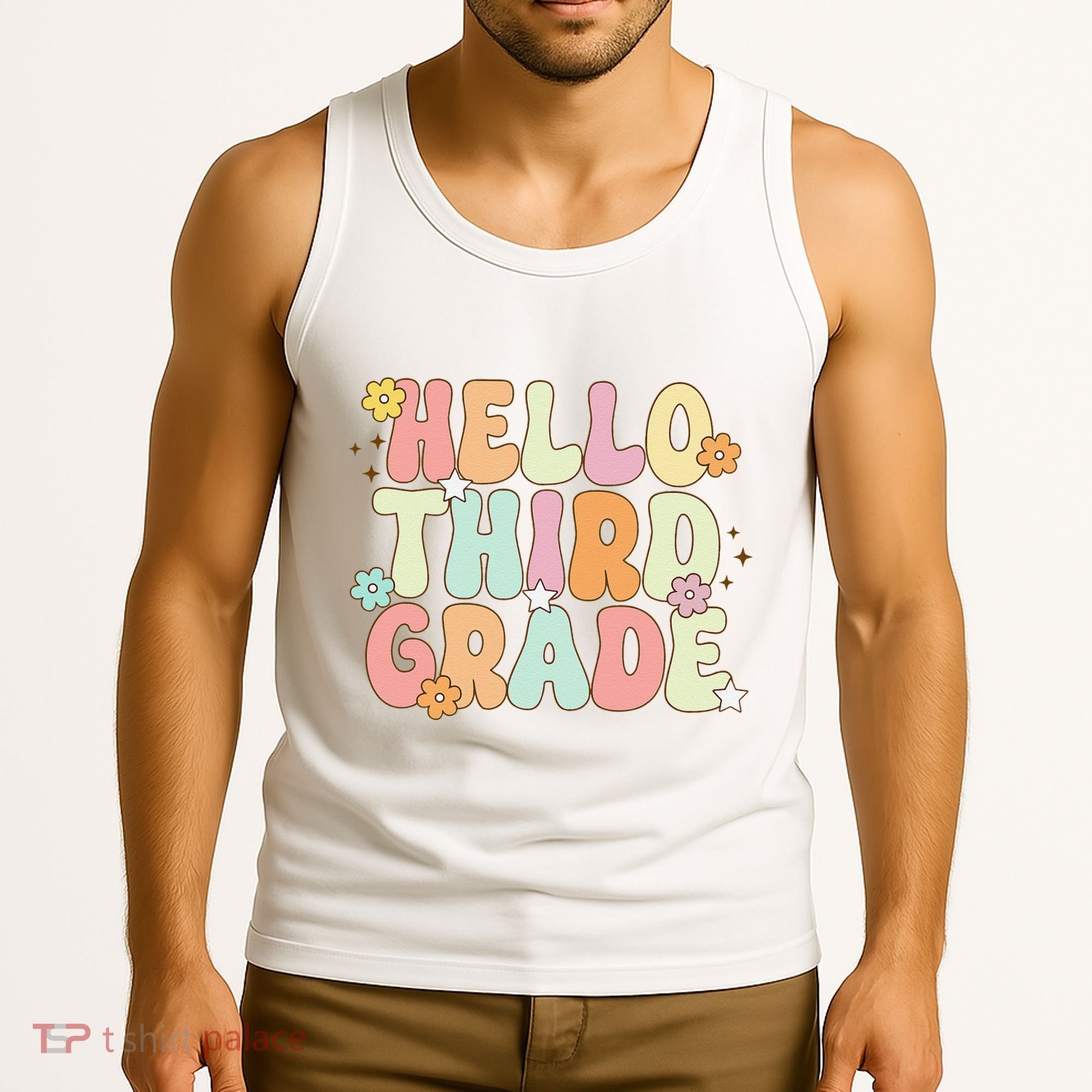 Hello Third Grade Team 3rd Grade Back To School Teacher Tank Top