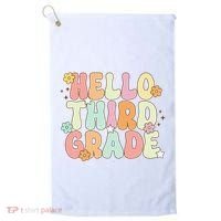 Hello Third Grade Team 3rd Grade Back To School Teacher Golf Towel thumb 0