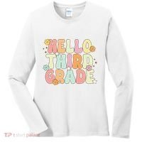 Hello Third Grade Team 3rd Grade Back To School Teacher Women's Long Sleeve Shirt thumb 0