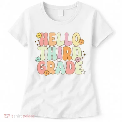 Hello Third Grade Team 3rd Grade Back To School Teacher Women's T-Shirt