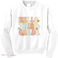 Hello Third Grade Team 3rd Grade Back To School Teacher Kids Sweatshirt thumb 0