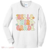 Hello Third Grade Team 3rd Grade Back To School Teacher Kids Long Sleeve Shirt thumb 0