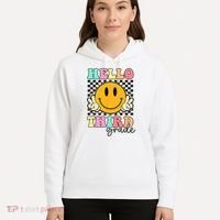 Hello Third Grade Retro Smile Team 3rd Grade Back to School Hoodie thumb 5