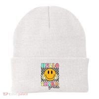 Hello Third Grade Retro Smile Team 3rd Grade Back to School Beanie thumb 0