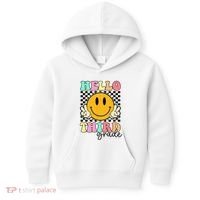 Hello Third Grade Retro Smile Team 3rd Grade Back to School Kids Hoodie thumb 0