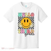 Hello Third Grade Retro Smile Team 3rd Grade Back to School Kids T-Shirt thumb 0