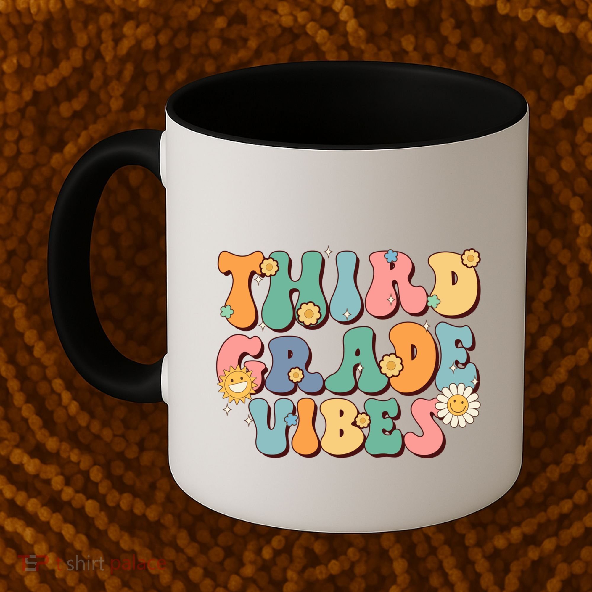 Hippie Third Grade Vibes Retro Groovy First Day Of School Great Gift Coffee Mug