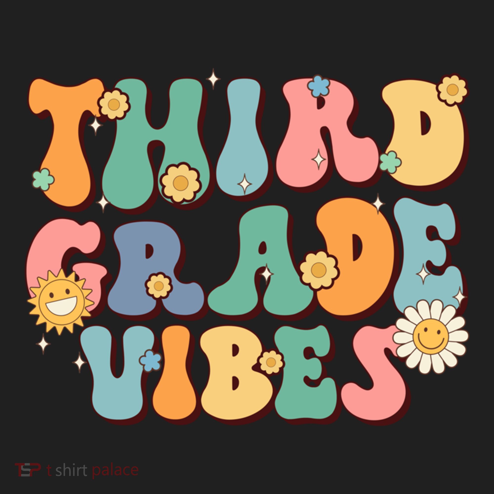 Hippie Third Grade Vibes Retro Groovy First Day Of School Great Gift Hat