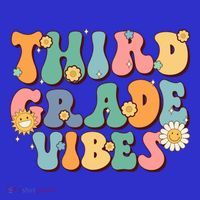 Hippie Third Grade Vibes Retro Groovy First Day Of School Great Gift Toddler Hoodie thumb 2