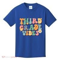 Hippie Third Grade Vibes Retro Groovy First Day Of School Great Gift Kids T-Shirt thumb 0