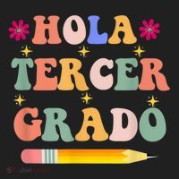 Hola Tercer Grado Third Grade Spanish Teacher Back To School Gift Women's Sweatshirt thumb 2