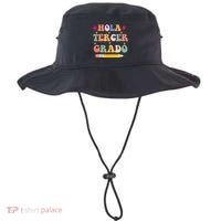 Hola Tercer Grado Third Grade Spanish Teacher Back To School Gift Bucket Hat thumb 0