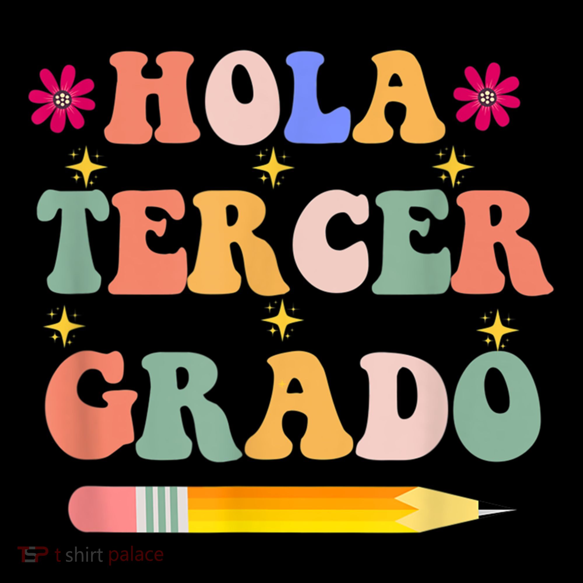 Hola Tercer Grado Third Grade Spanish Teacher Back To School Gift Women's Hoodie