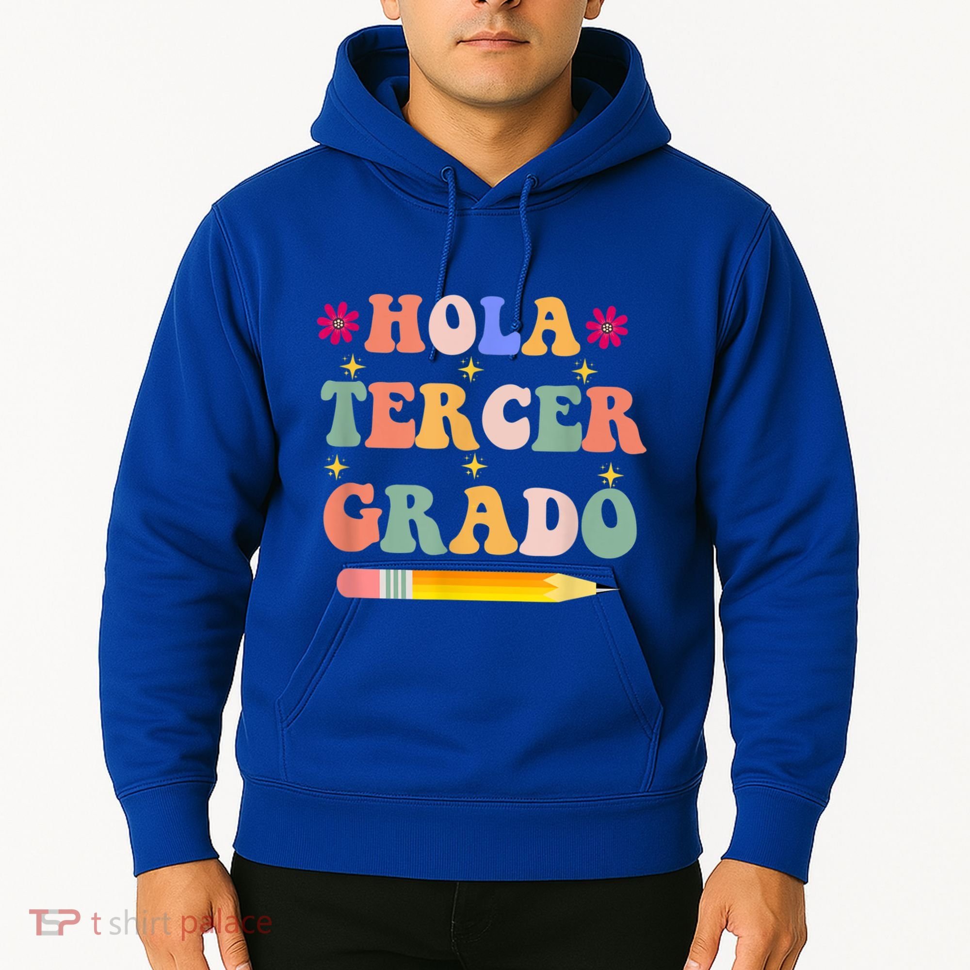 Hola Tercer Grado Third Grade Spanish Teacher Back To School Gift Hoodie