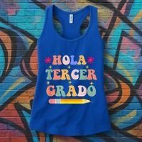 Hola Tercer Grado Third Grade Spanish Teacher Back To School Gift Women's Tank Top thumb 3