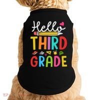 Hello Third Grade First Day Of 3Rd Grade Teacher Gift Doggie Tank thumb 0
