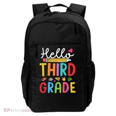 Hello Third Grade First Day Of 3Rd Grade Teacher Gift Backpack