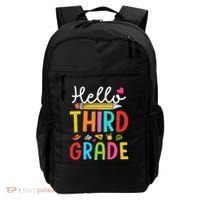 Hello Third Grade First Day Of 3Rd Grade Teacher Gift Backpack thumb 0