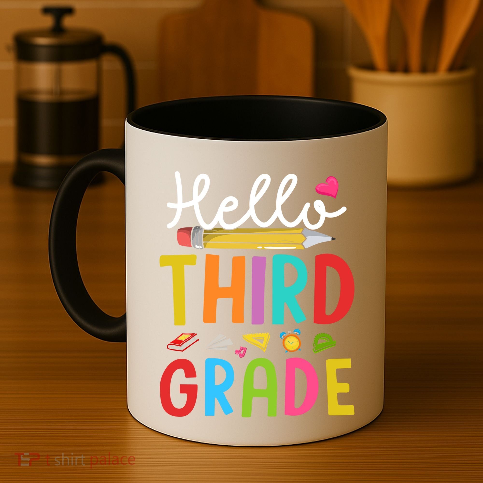 Hello Third Grade First Day Of 3Rd Grade Teacher Gift Coffee Mug