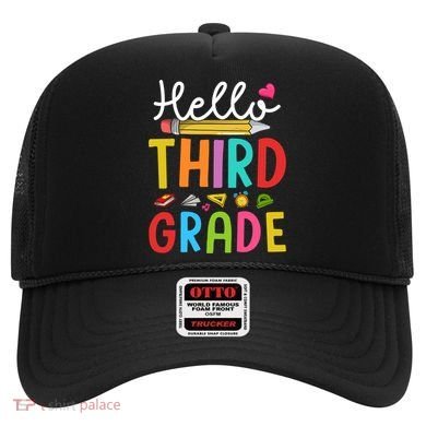 Hello Third Grade First Day Of 3Rd Grade Teacher Gift Hat