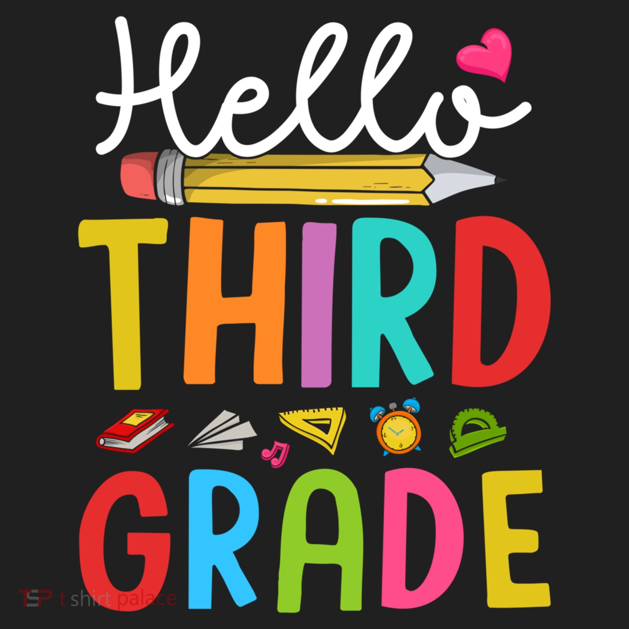 Hello Third Grade First Day Of 3Rd Grade Teacher Gift Hat