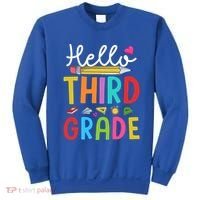 Hello Third Grade First Day Of 3Rd Grade Teacher Gift Sweatshirt thumb 0