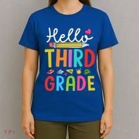 Hello Third Grade First Day Of 3Rd Grade Teacher Gift T-Shirt thumb 4