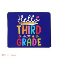 Hello Third Grade First Day Of 3Rd Grade Teacher Gift Mousepad thumb 0