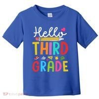Hello Third Grade First Day Of 3Rd Grade Teacher Gift Toddler T-Shirt thumb 0