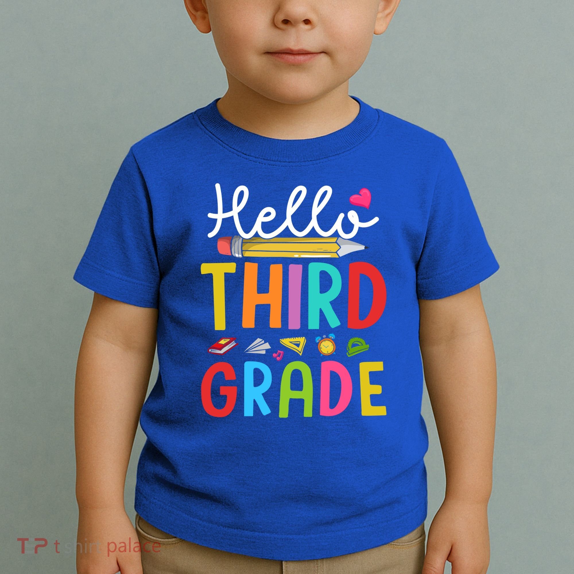 Hello Third Grade First Day Of 3Rd Grade Teacher Gift Toddler T-Shirt