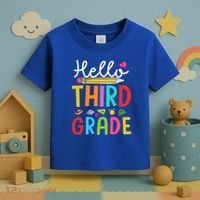 Hello Third Grade First Day Of 3Rd Grade Teacher Gift Toddler T-Shirt thumb 3