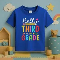 Hello Third Grade First Day Of 3Rd Grade Teacher Gift Toddler T-Shirt thumb 3