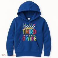 Hello Third Grade First Day Of 3Rd Grade Teacher Gift Kids Hoodie thumb 0