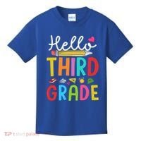 Hello Third Grade First Day Of 3Rd Grade Teacher Gift Kids T-Shirt thumb 0