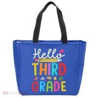 Hello Third Grade First Day Of 3Rd Grade Teacher Gift Tote Bag thumb 0