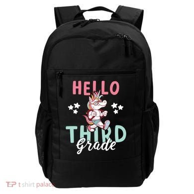 Hello Third Grade Unicorn And Teachers Gift Backpack