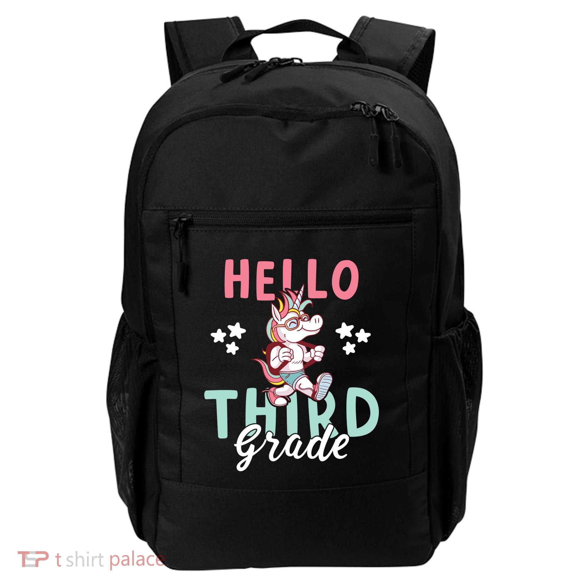 Hello Third Grade Unicorn And Teachers Gift Backpack