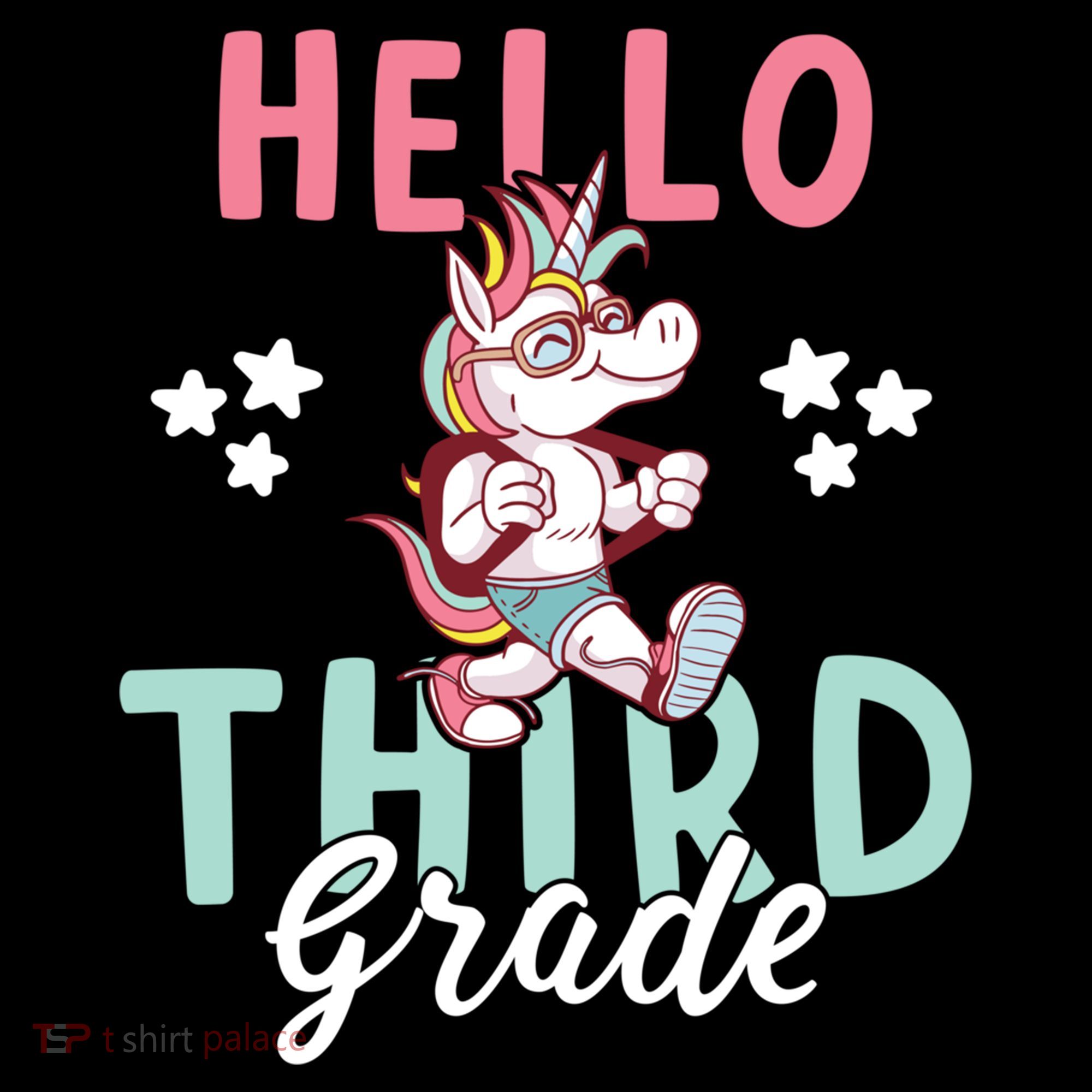 Hello Third Grade Unicorn And Teachers Gift Bucket Hat